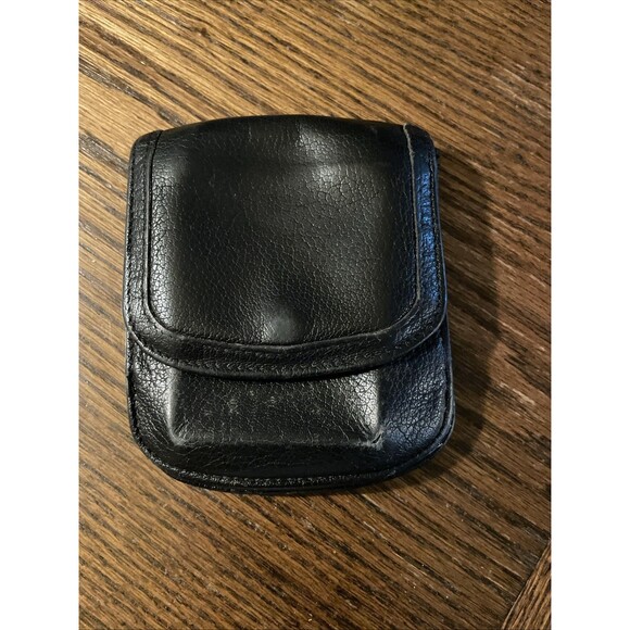 The Original Taxi Wallet Black Leather/Black Interior Bifold Billfold Vintage - Picture 1 of 9